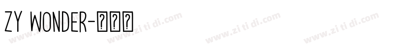 ZY Wonder字体转换